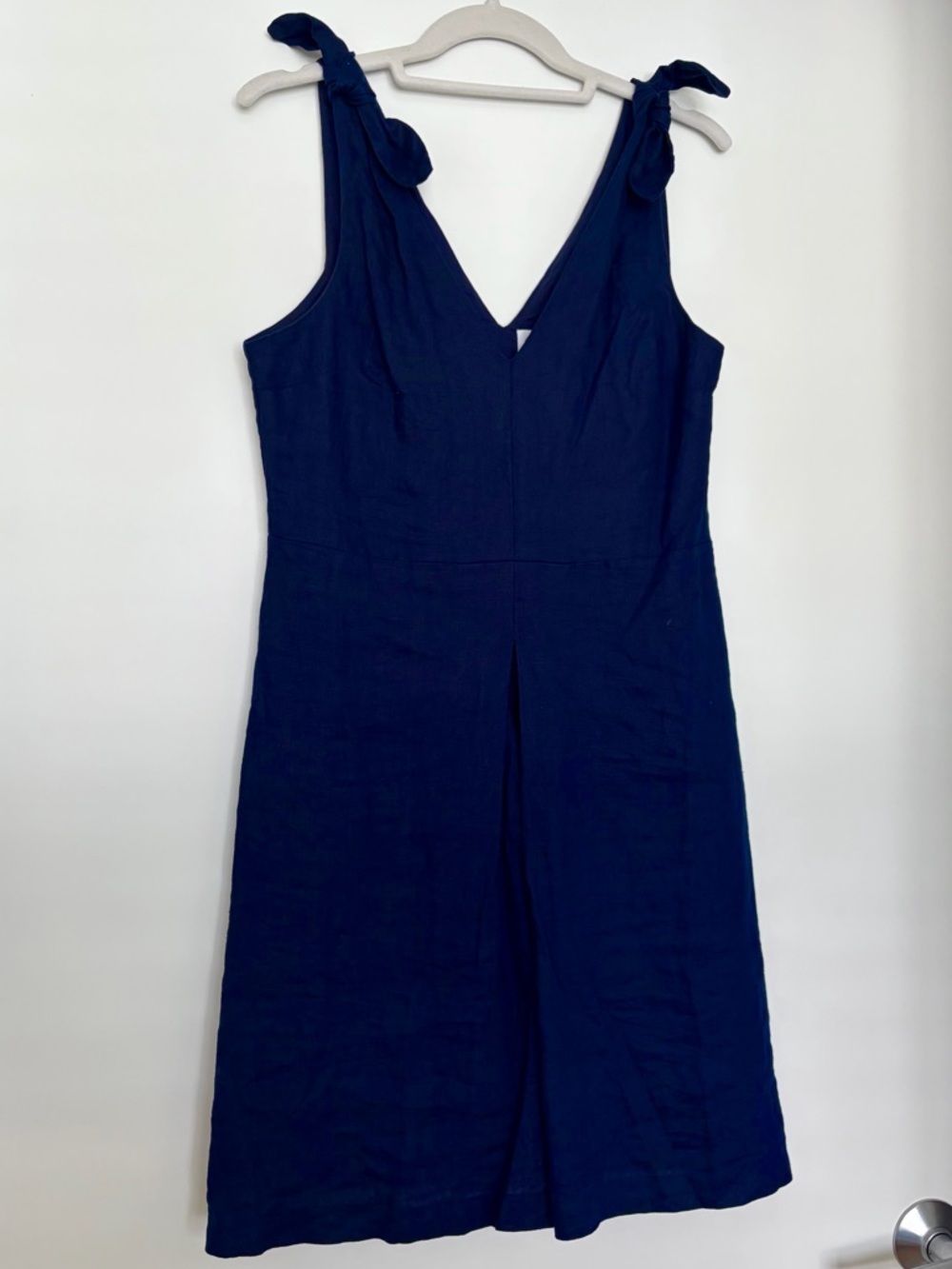 GAP Navy Mini Dress Sleeveless V Neck Tie Shoulder Size 6
